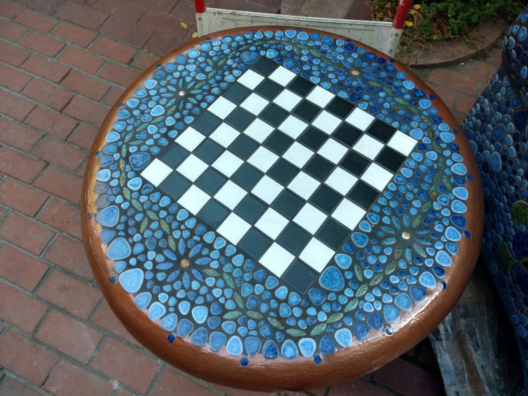 Blaue Möbel - Christine Gersch & Igor Jerschov